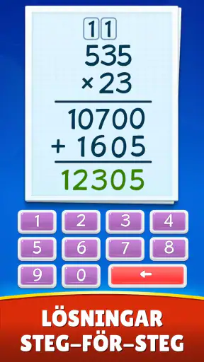 Matte spel: addera, subtrahera screenshot