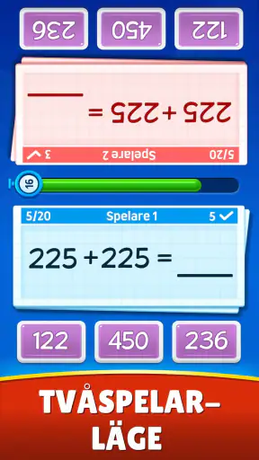Matte spel: addera, subtrahera screenshot