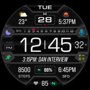 MD313 Digital Watch Face screenshot