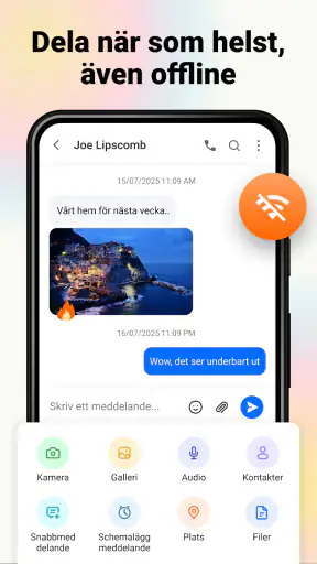Meddelanden: SMS-meddelandeapp screenshot