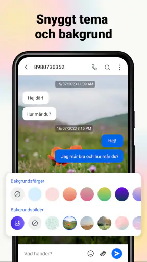 Meddelanden: SMS-meddelandeapp screenshot