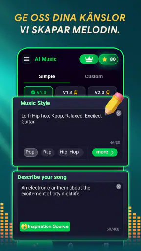 MelodyLab – AI musikgenerator screenshot