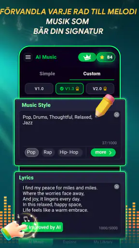 MelodyLab – AI musikgenerator screenshot