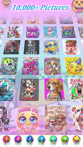 Meme Color By Number Game screenshot