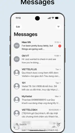 Messages - SMS/MMS OS26 screenshot