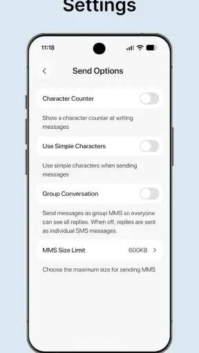 Messages - SMS/MMS OS26 screenshot