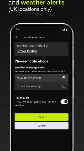 Met Office Weather Forecast screenshot