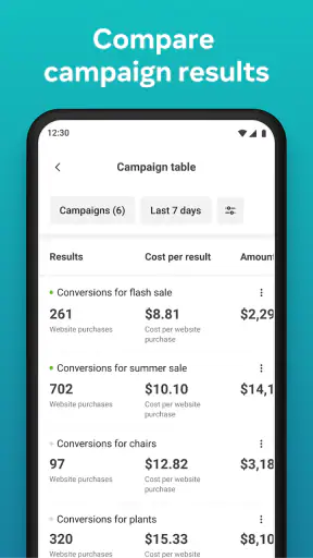 Meta Ads Manager screenshot