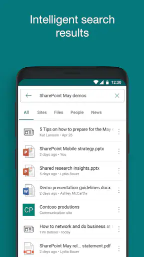 Microsoft SharePoint screenshot
