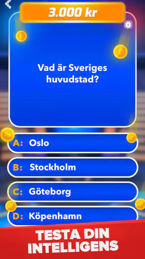 Miljonär - Svensk Quiz screenshot