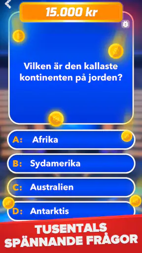 Miljonär - Svensk Quiz screenshot
