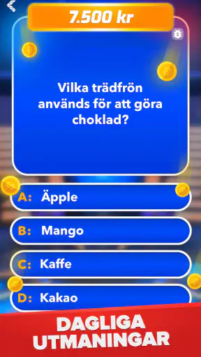 Miljonär - Svensk Quiz screenshot