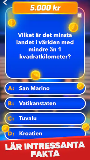 Miljonär - Svensk Quiz screenshot