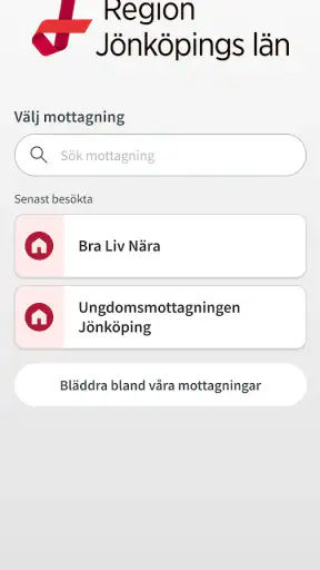 Min vård Region Jönköpings län screenshot