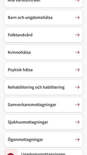 Min vård Region Jönköpings län screenshot