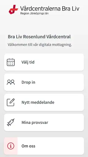 Min vård Region Jönköpings län screenshot