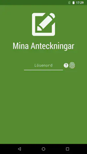 Mina Anteckningar screenshot