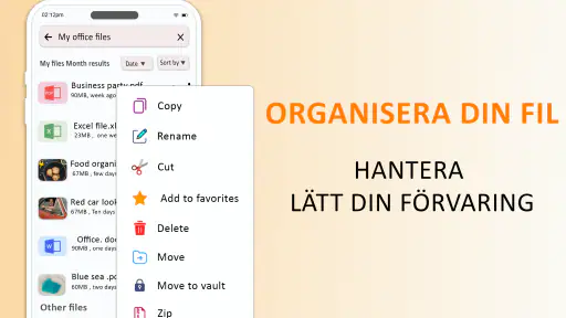 Mina filer screenshot