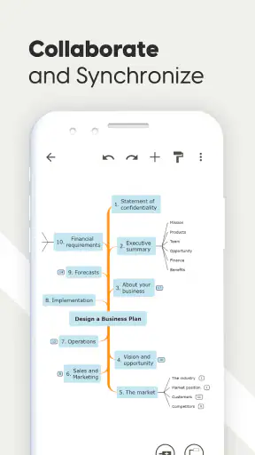 Mindomo (tankekartor) screenshot