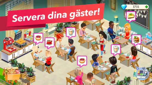 Mitt kafé — restaurangspel screenshot