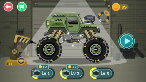 Monster Truck Rush Racingspel screenshot