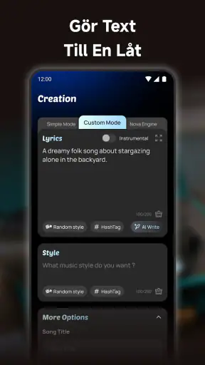 MusicLab: AI Låt & Musikvideo screenshot