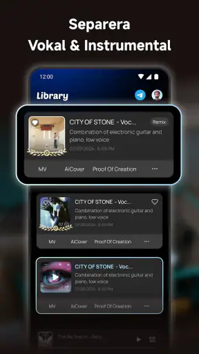 MusicLab: AI Låt & Musikvideo screenshot