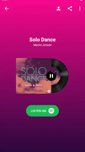 Musikigenkänning screenshot