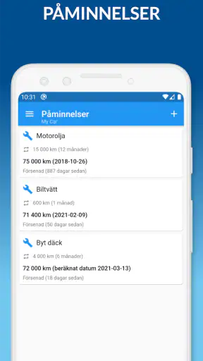 My Car - Bränslespårning screenshot