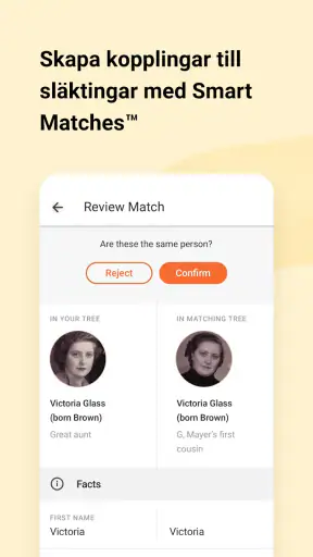 MyHeritage - Släktforskning screenshot