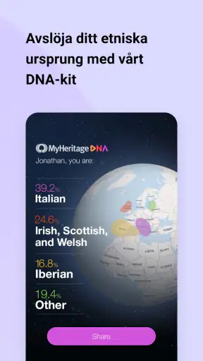 MyHeritage - Släktforskning screenshot