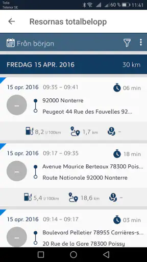MYPEUGEOT APP screenshot
