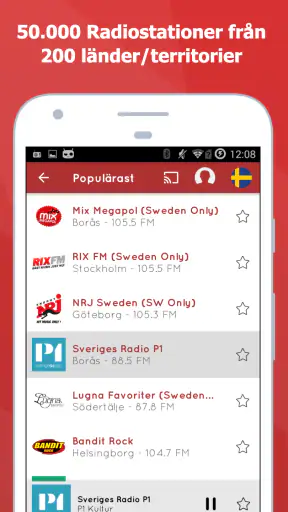 myTuner Radio Sverige screenshot