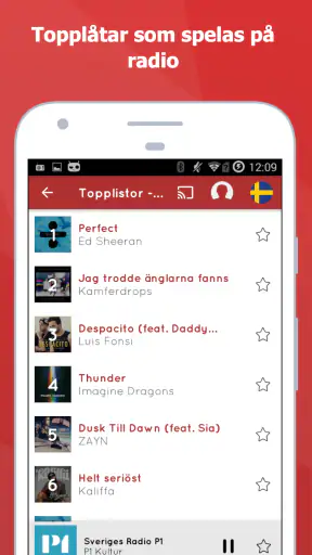 myTuner Radio Sverige screenshot
