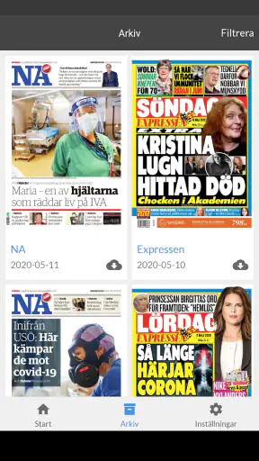 NA e-tidning screenshot