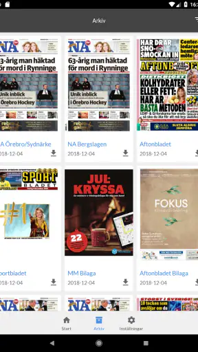 NA e-tidning screenshot