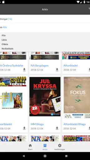 NA e-tidning screenshot