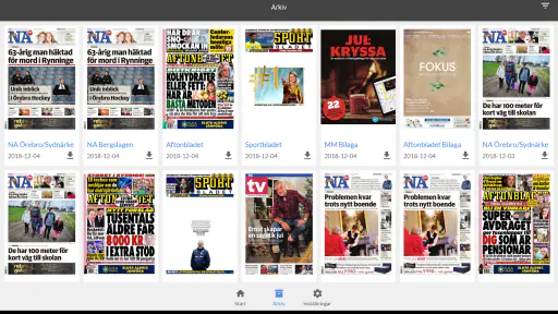 NA e-tidning screenshot
