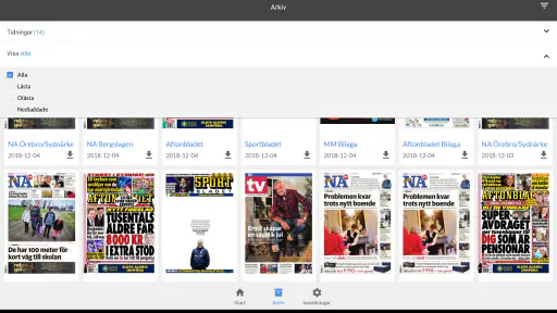NA e-tidning screenshot