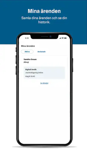 Närhälsan Online screenshot