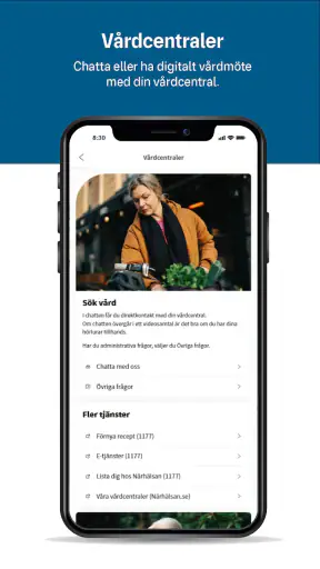 Närhälsan Online screenshot