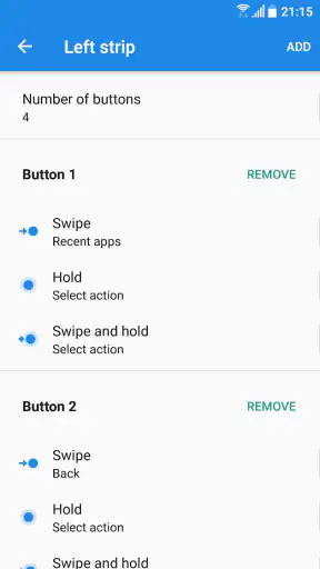 Navigation Gestures screenshot