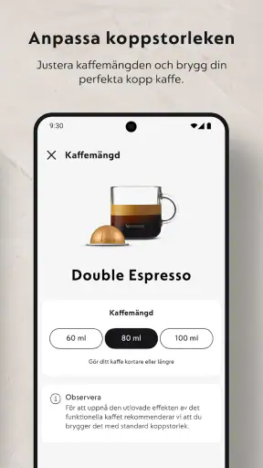 Nespresso Smart screenshot
