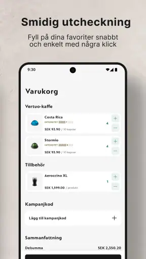 Nespresso Store screenshot