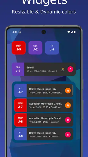 NextGP | Calendar F1 MotoGP … screenshot