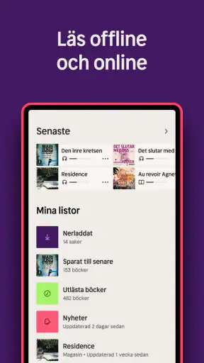 Nextory: Ljudböcker & E-böcker screenshot