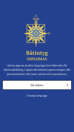 NFB Båtintyg screenshot