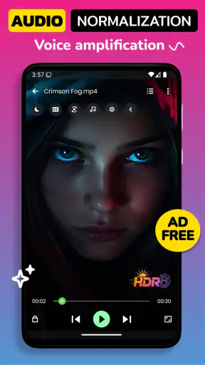 Night Video Player - voice amp screenshot