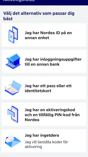 Nordea ID screenshot