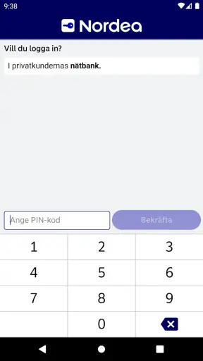 Nordea ID screenshot